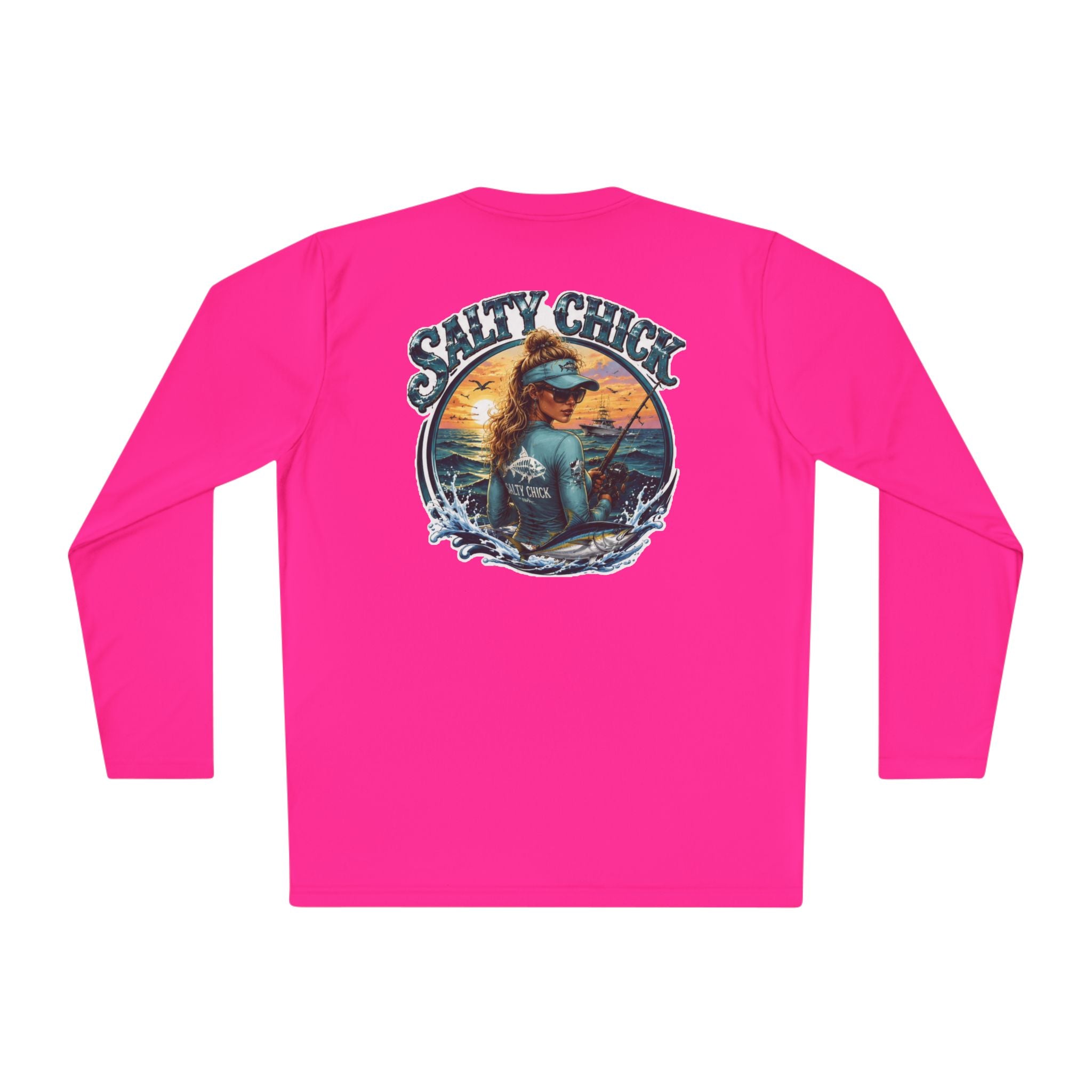 Salty Chick Blonde Long Sleeve Performance Tee – Fishing