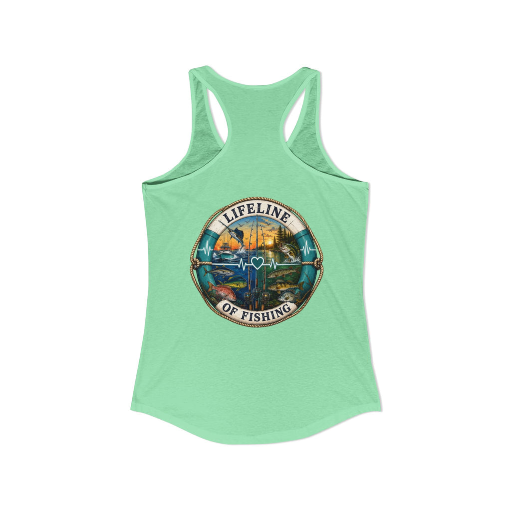 Performance Racerback Tank-Lifeline of fishing