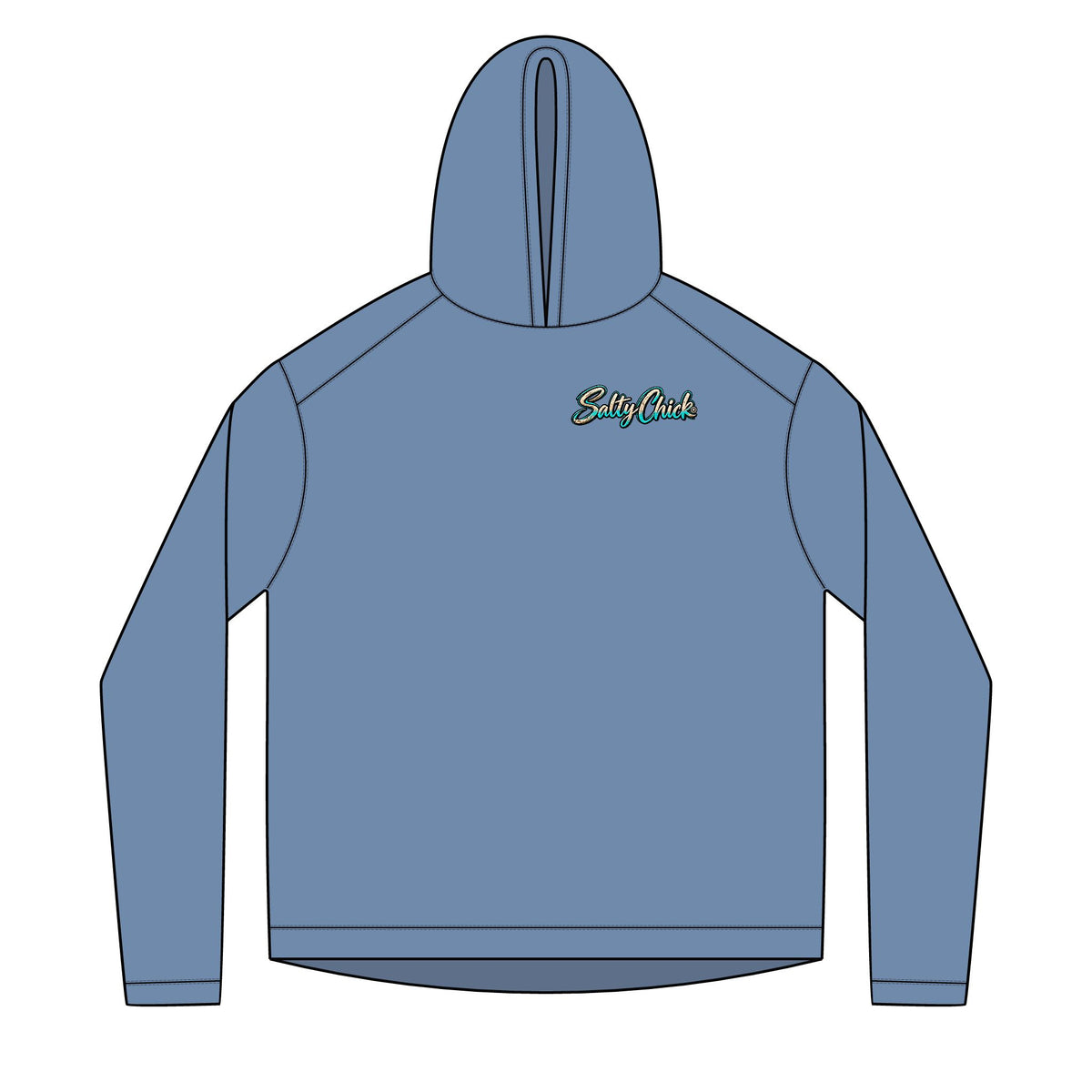 Mountain Sunrise Hoodie — Scenic Nature Backprint with 'Stay Wild' Chest Logo
