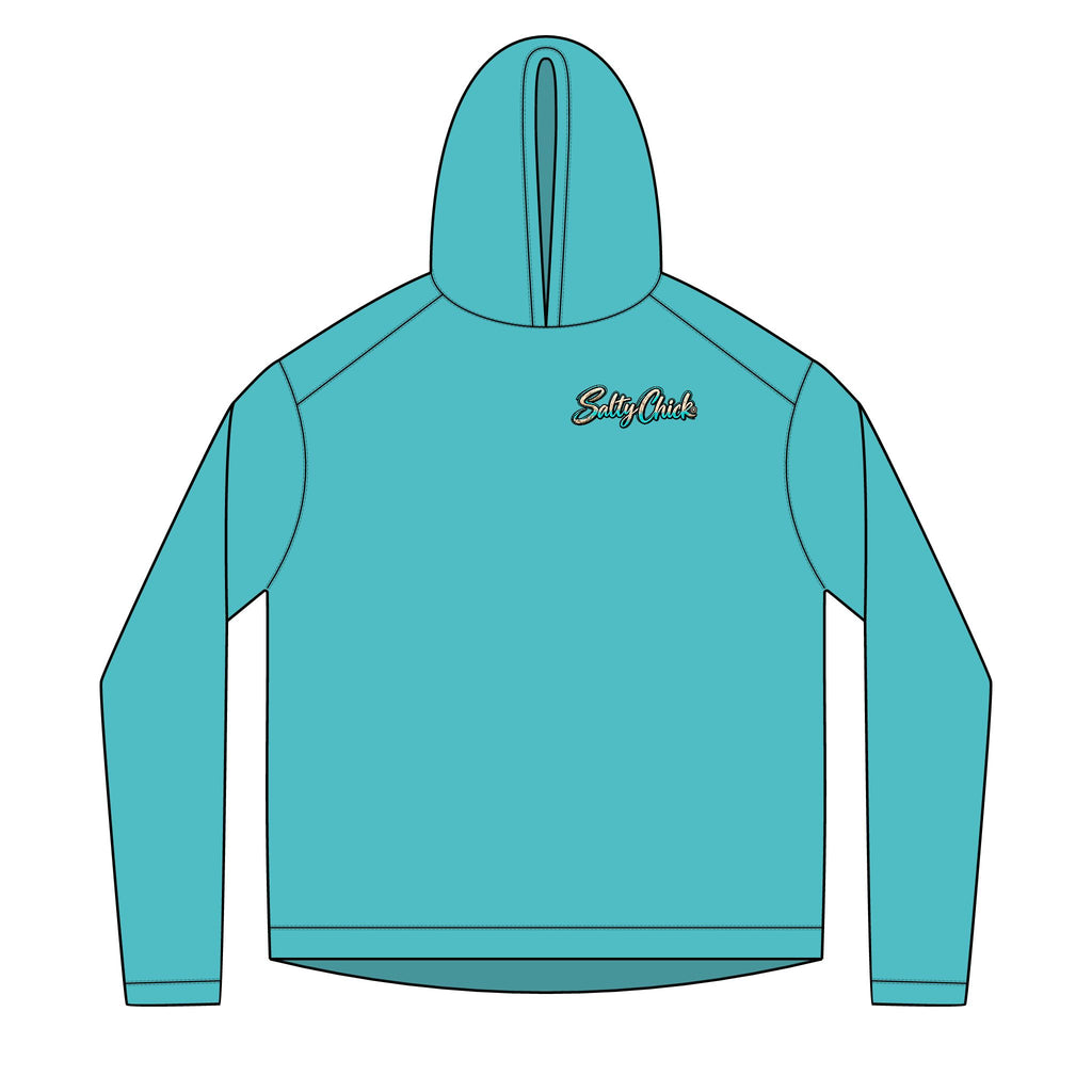 Mountain Sunrise Hoodie — Scenic Nature Backprint with 'Stay Wild' Chest Logo