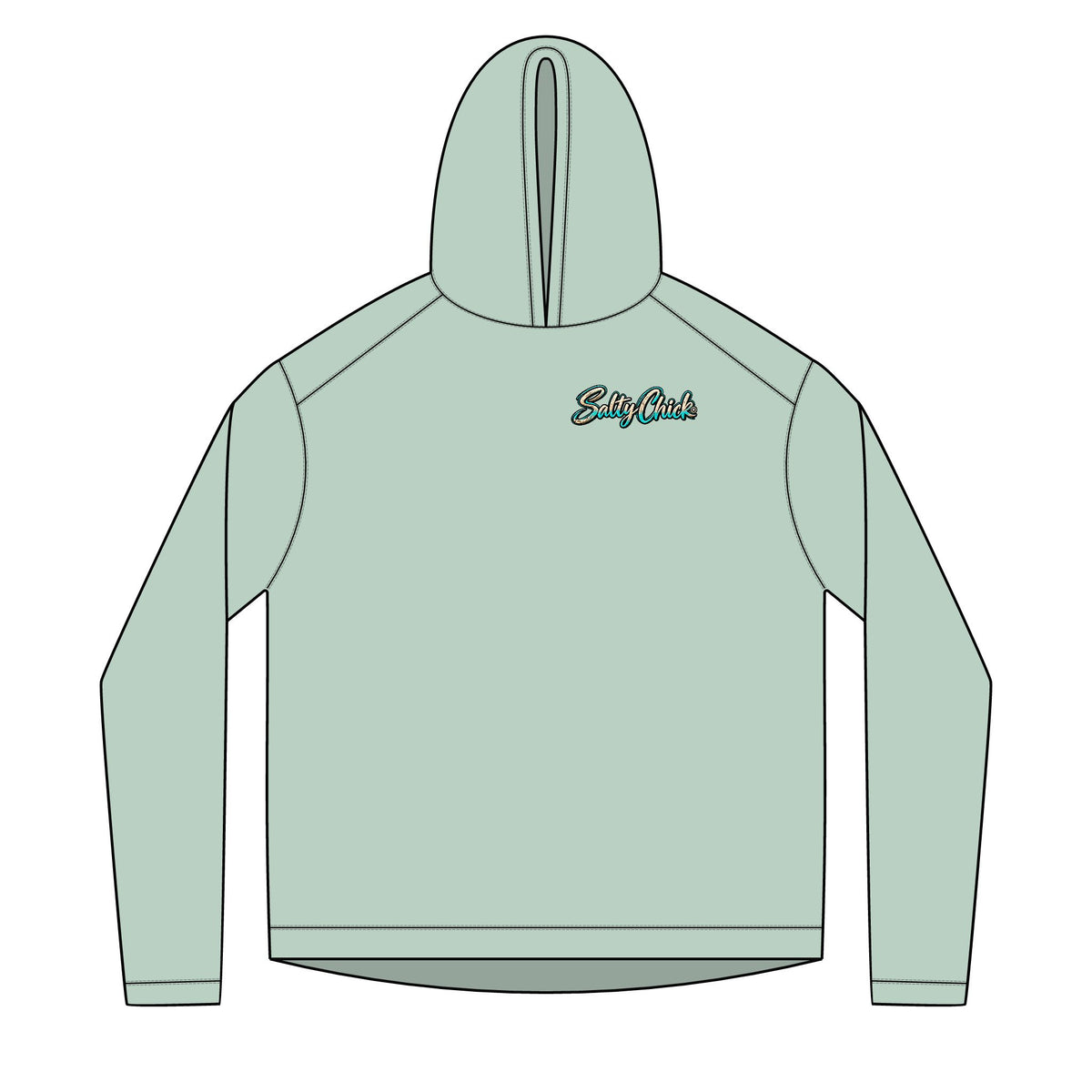 Mountain Sunrise Hoodie — Scenic Nature Backprint with 'Stay Wild' Chest Logo
