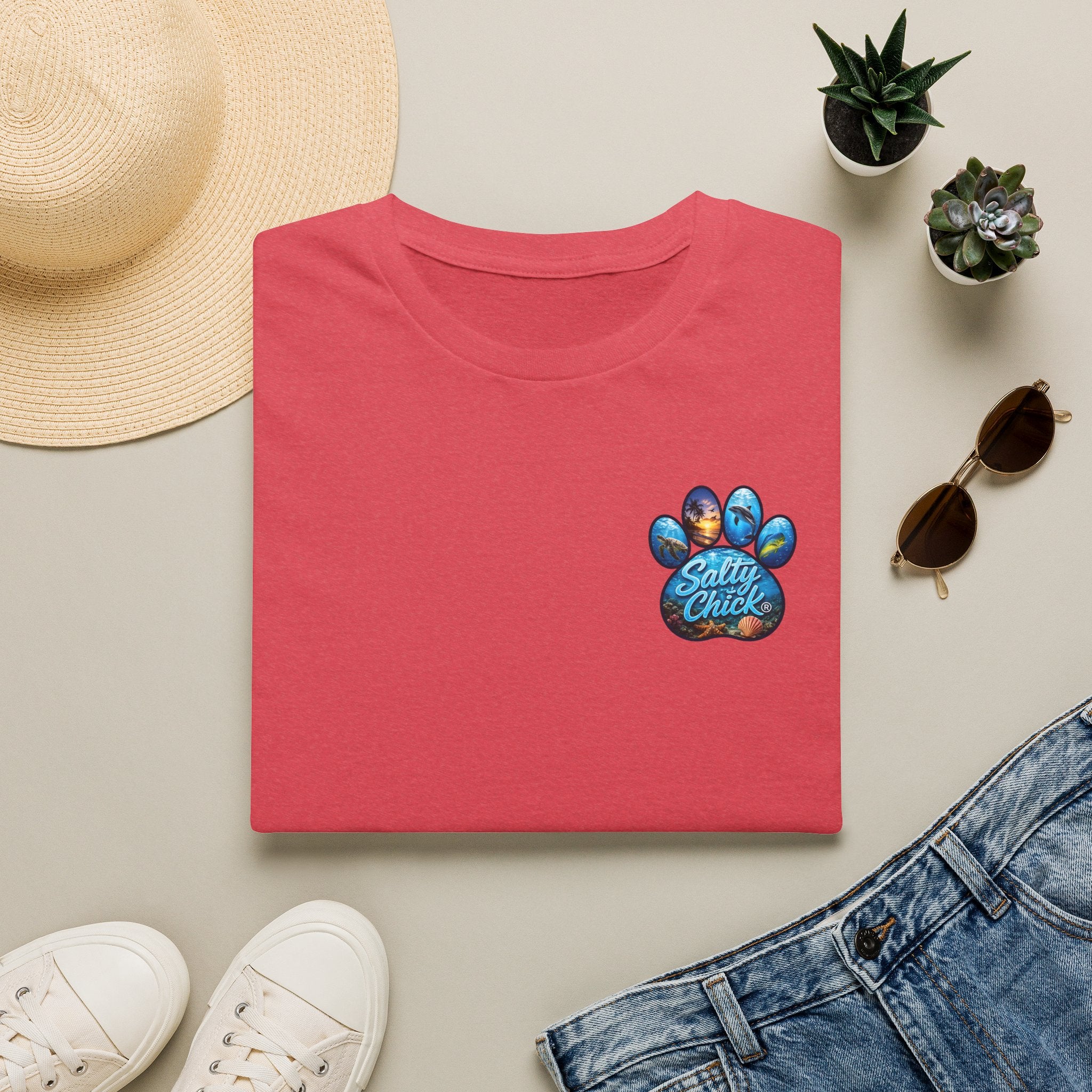 Salty Chick Dog Paws Cotton Tee – Coastal Life