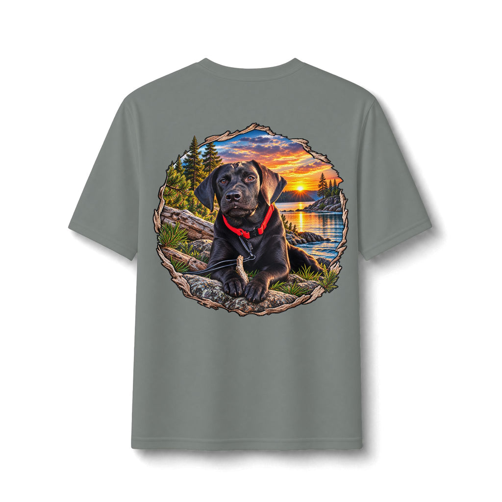 Choc Labrador Performance Tee