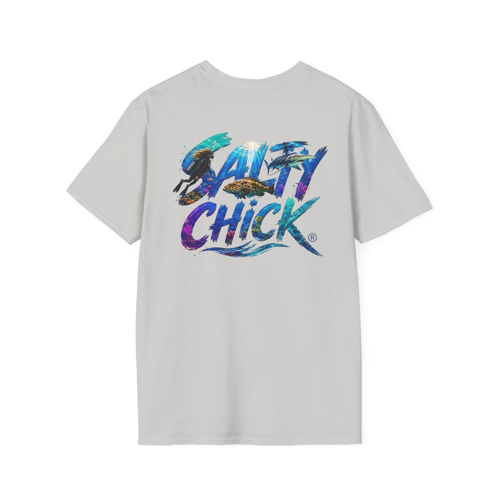 Salty Chick Diver Down Cotton Tee – Coastal Life