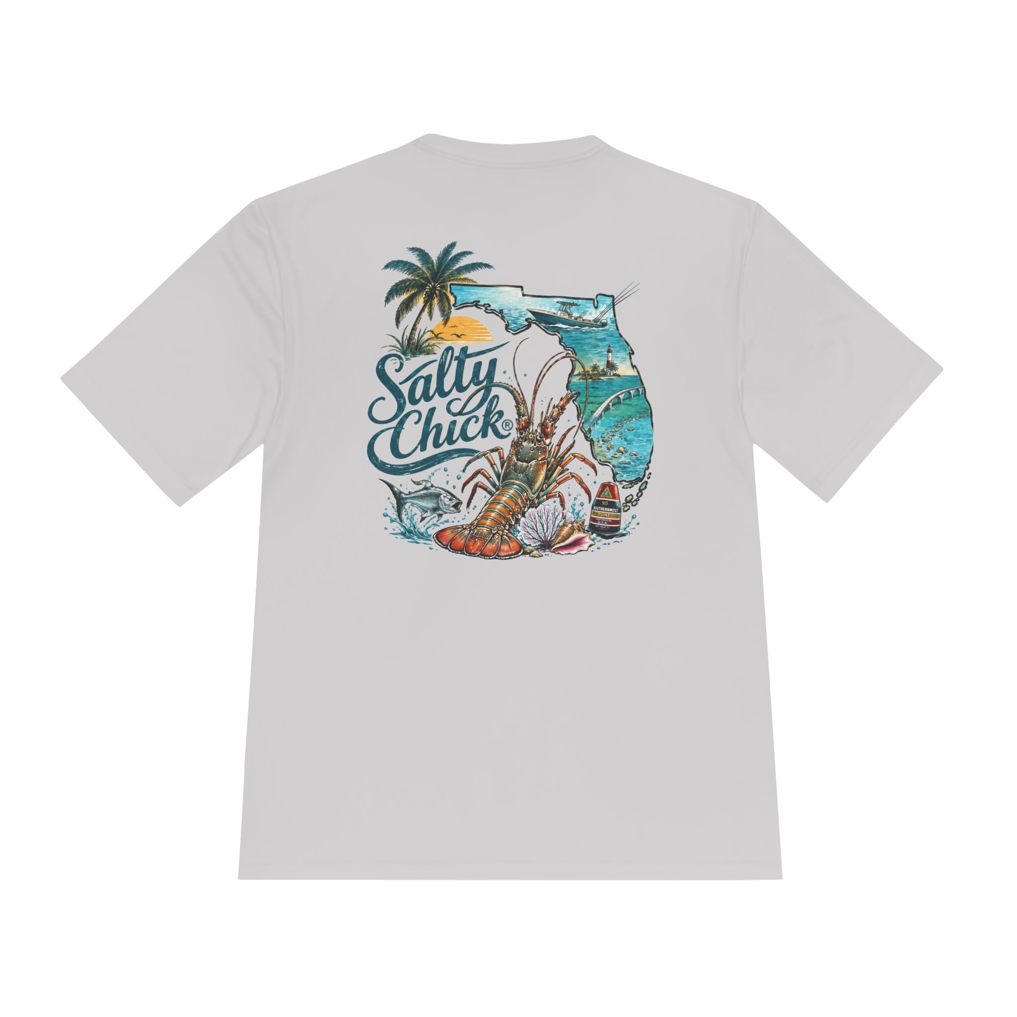 Salty Chick Lobster Life Moisture Wicking Tee – Fishing