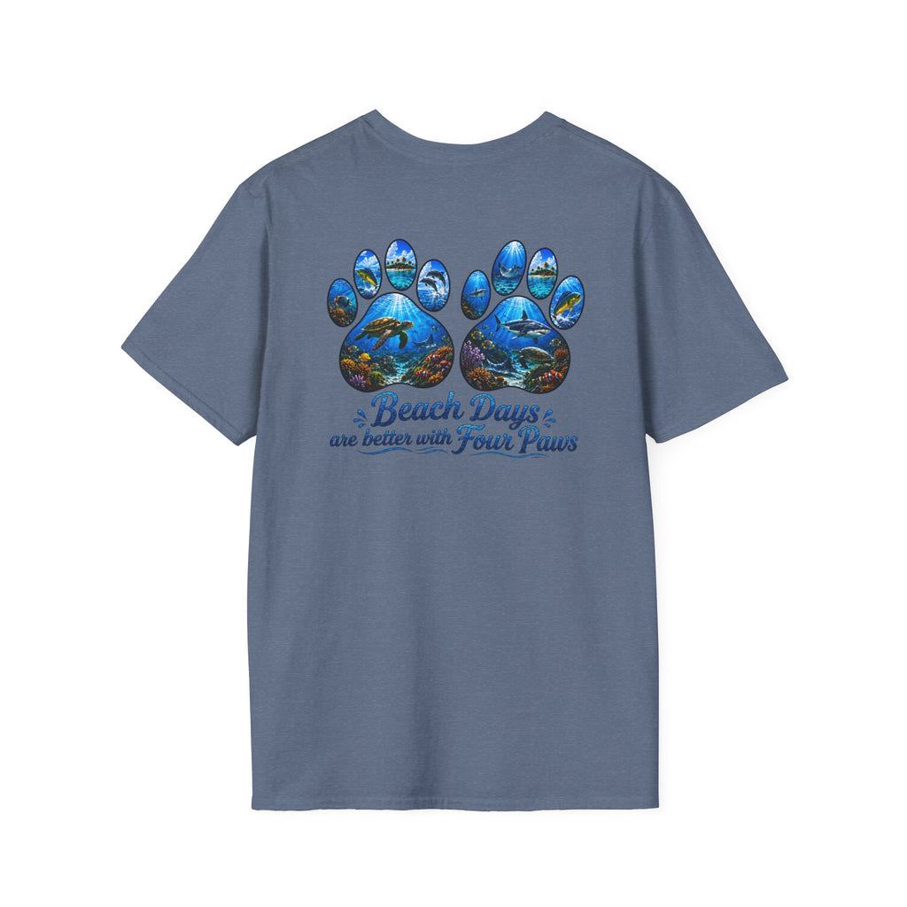 Salty Chick Paws & Waves Cotton Tee – Coastal Life