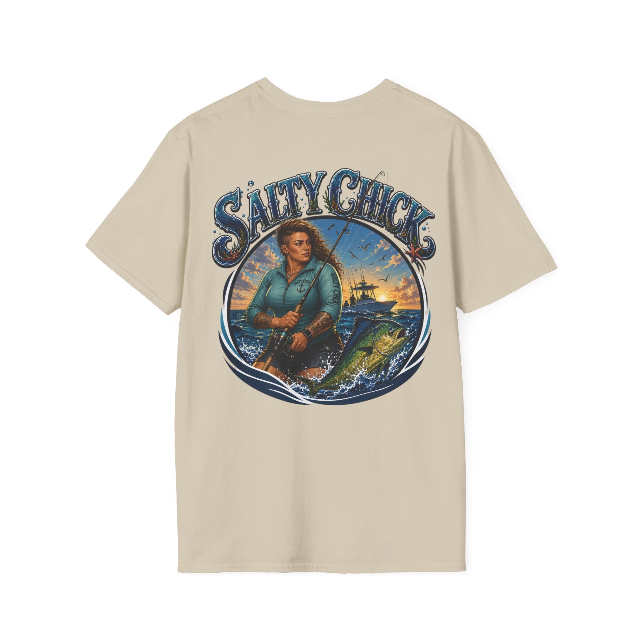 Salty Chick Saltwater Soul Cotton Tee – Fishing