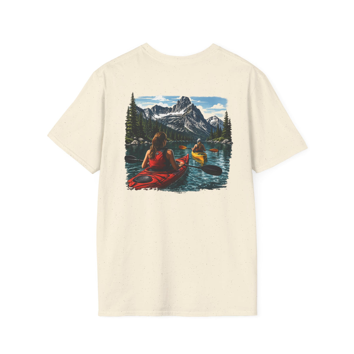 Kayaking Moutain River Cotton Tee