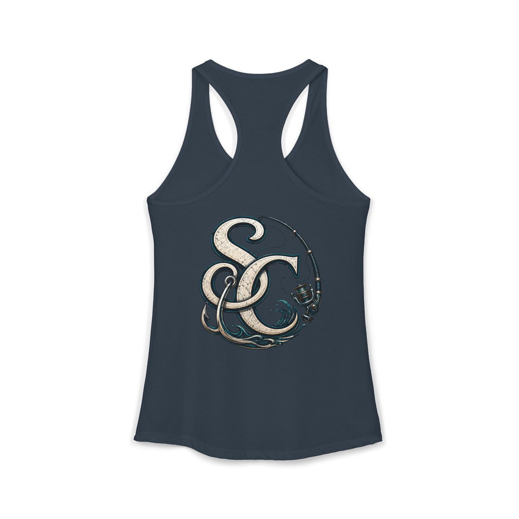 Performance Racerback Tank-SC fishing logo