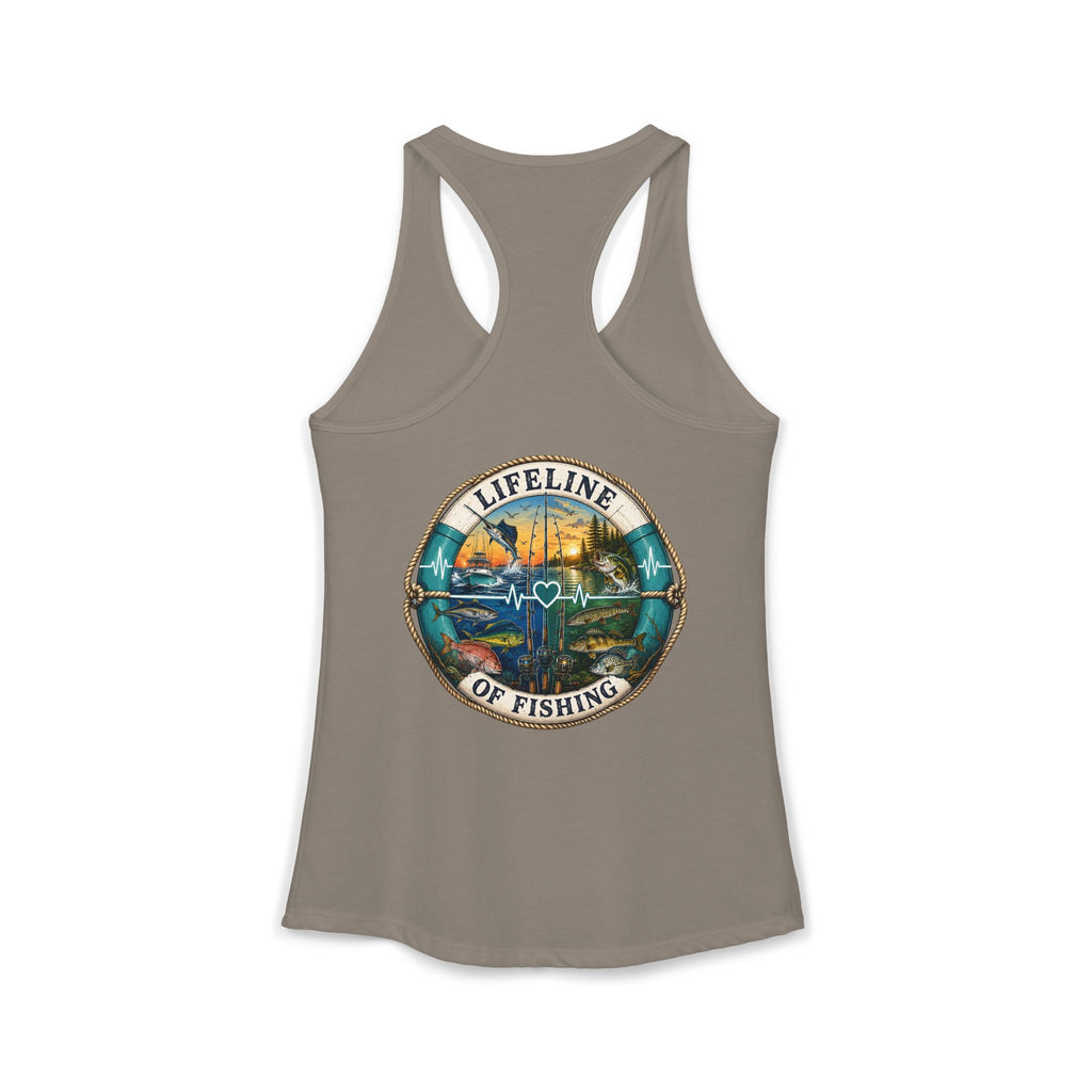 Performance Racerback Tank-Lifeline of fishing