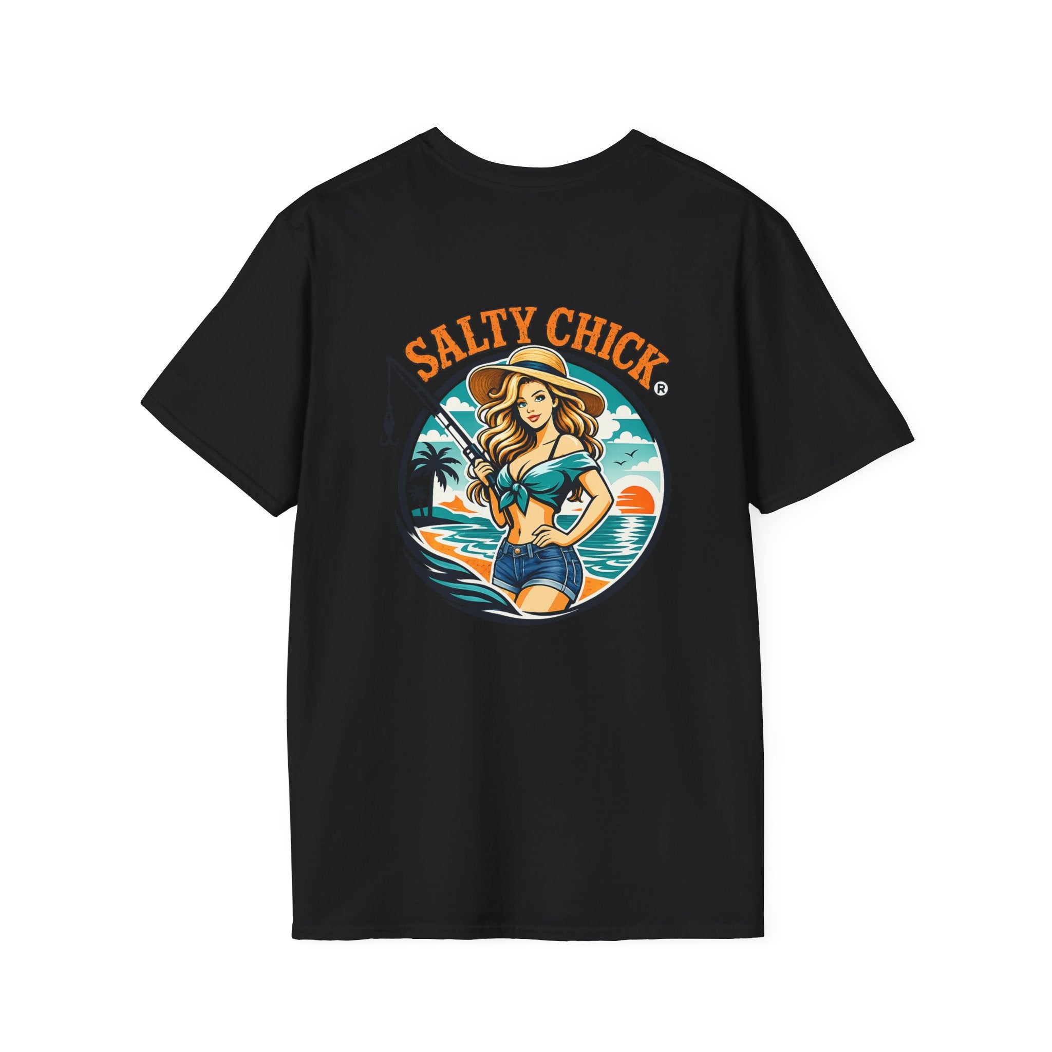 Salty Chick Girly Front Design Cotton Tee 2 – Coastal Life
