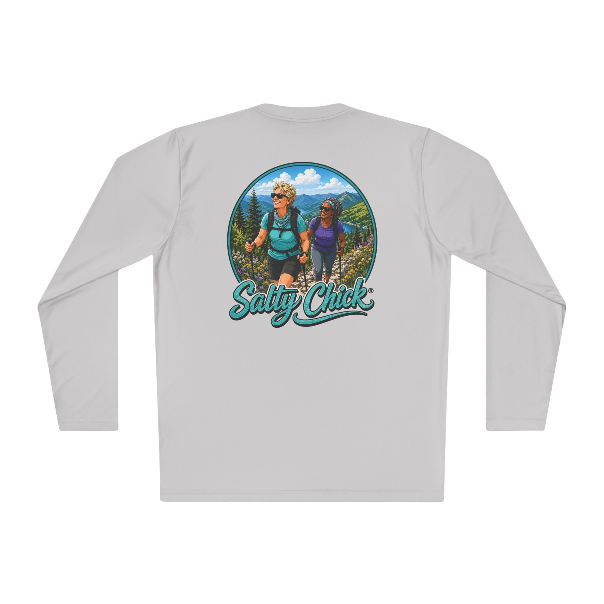 Salty Chick Trail Blazer Long Sleeve Performance Tee – Mountain Biking & Trails