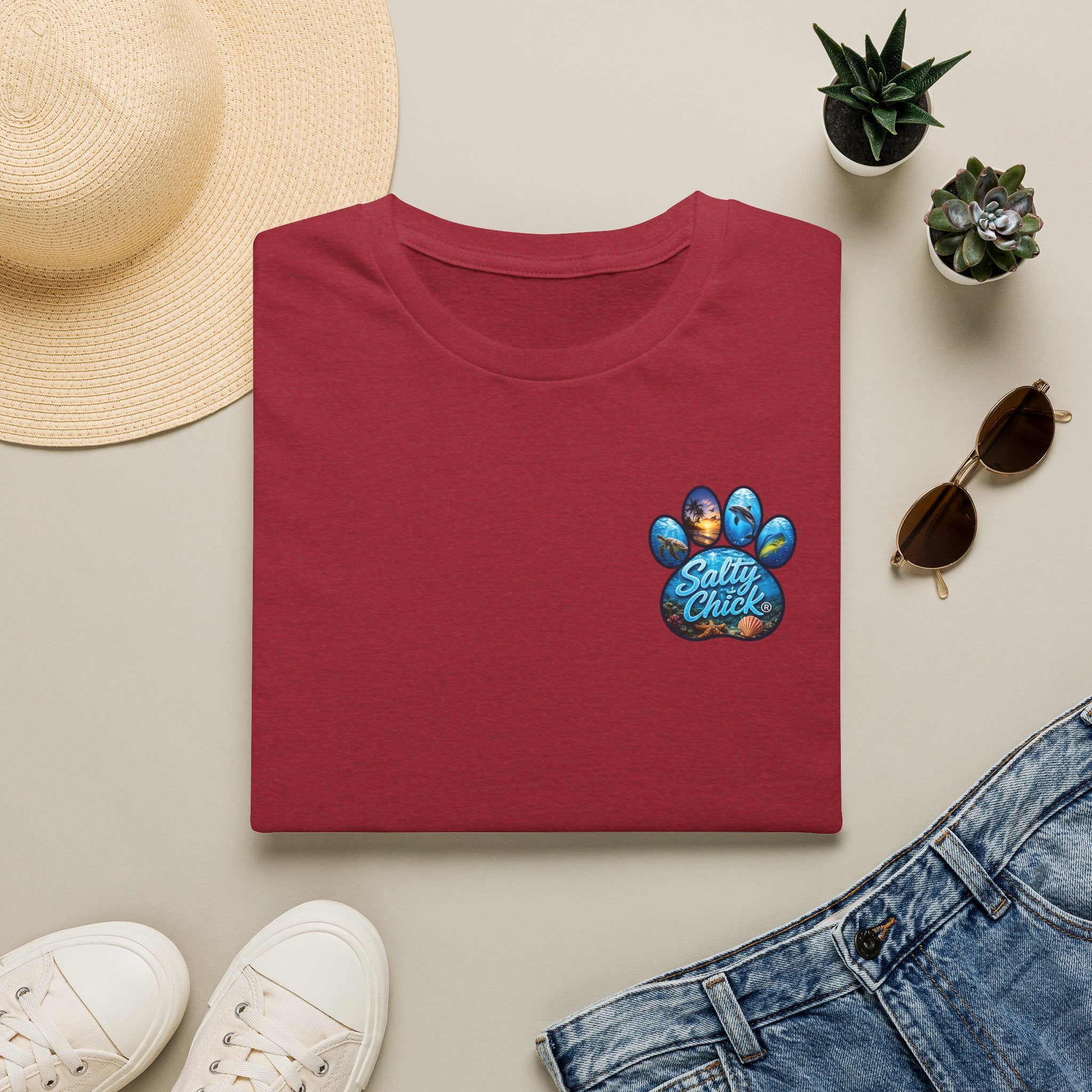Salty Chick Dog Paws Cotton Tee – Coastal Life