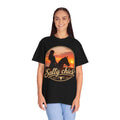 Salty Chick Sunset Ride Garment-Dyed Cotton Tee – Coastal Life