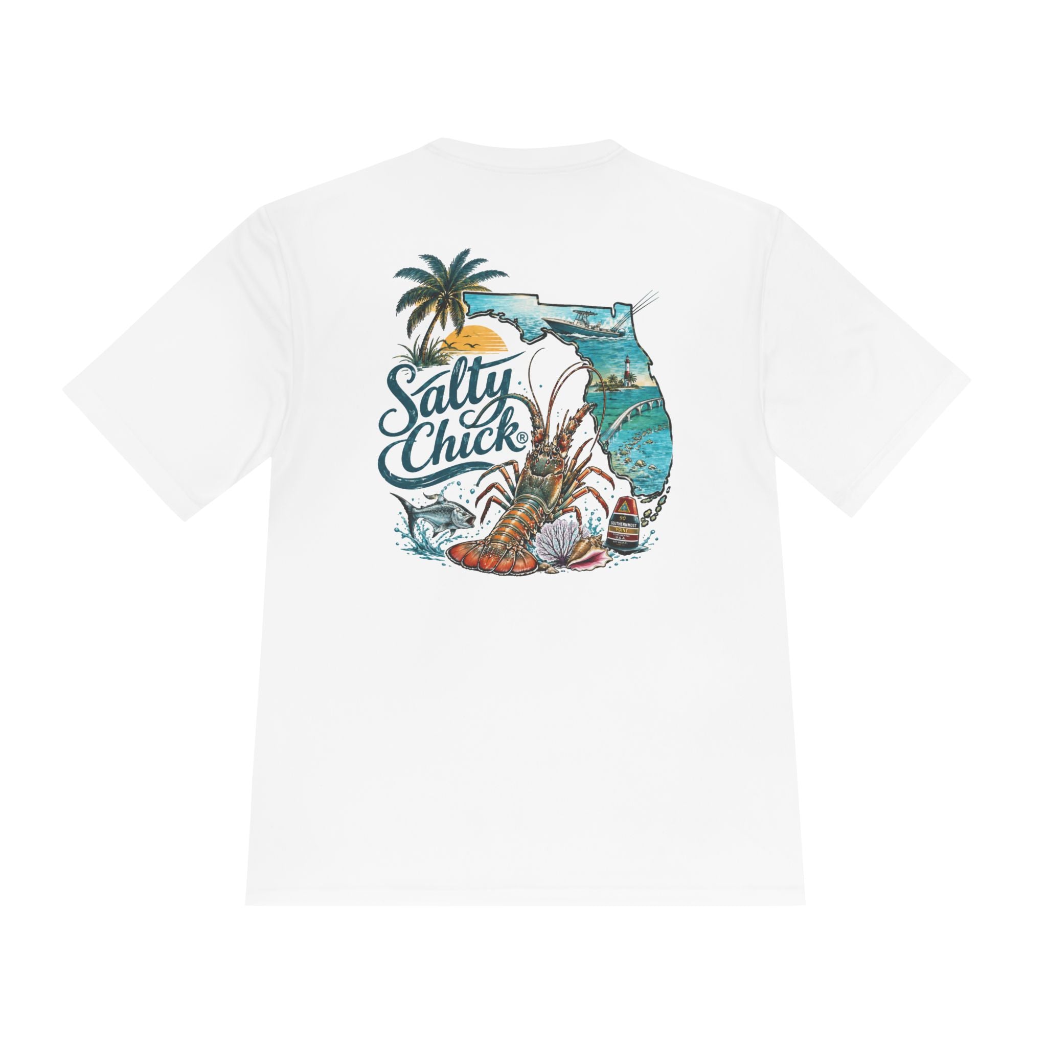 Salty Chick Lobster Life Moisture Wicking Tee – Fishing