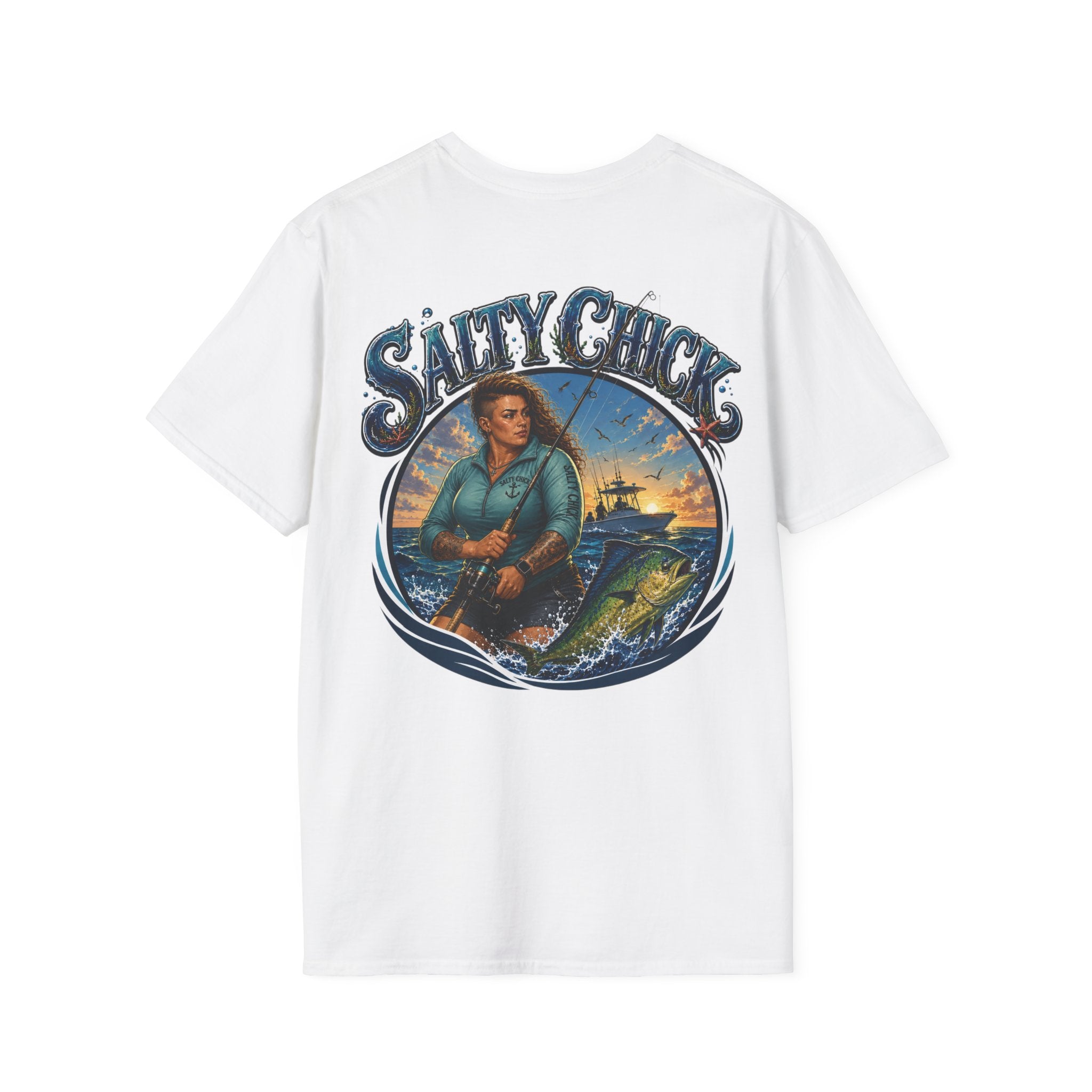 Salty Chick Saltwater Soul Cotton Tee – Fishing