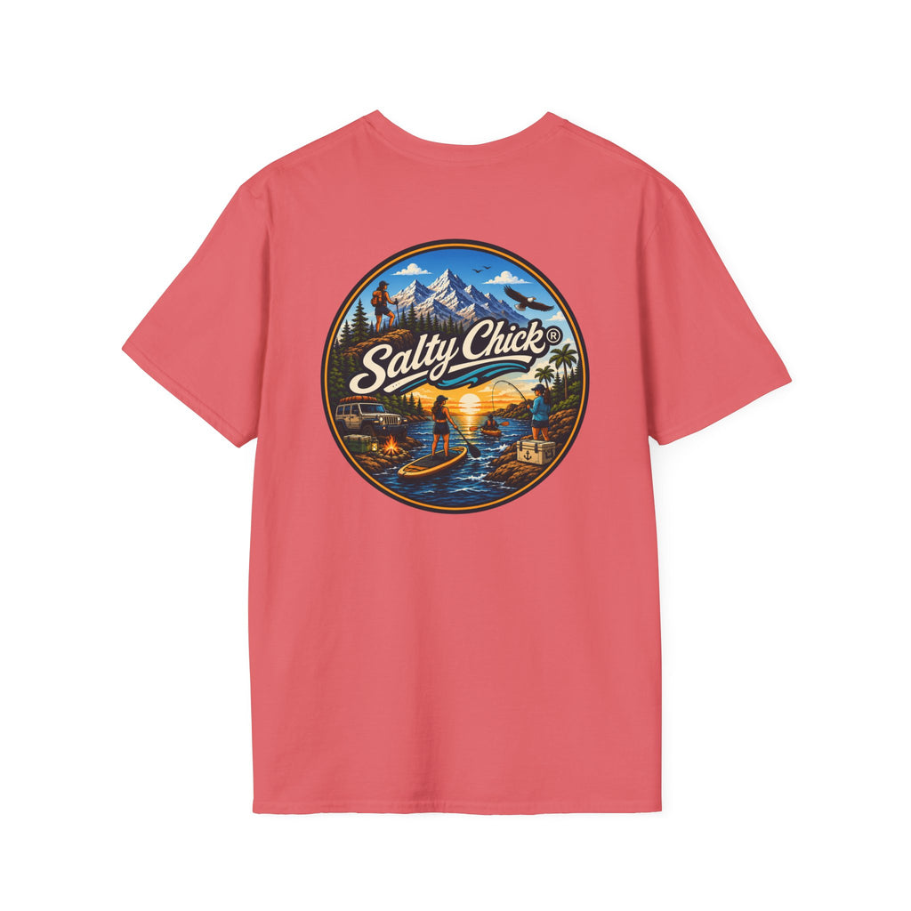 Salty Chick Universal Logo Cotton Tee – Coastal Life