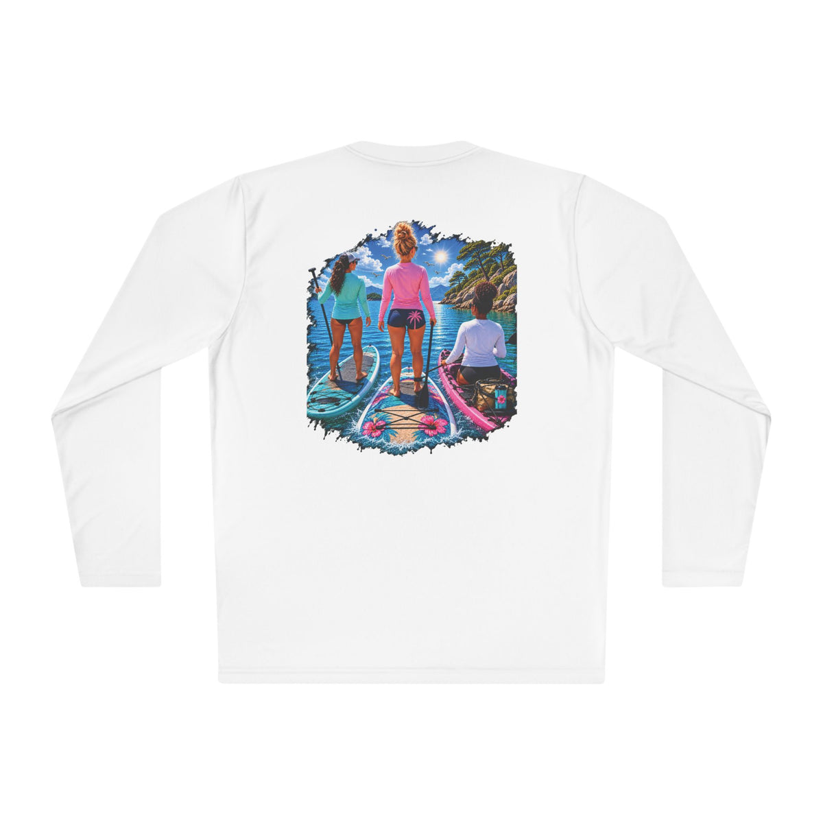 Paddleboading on the river Moisture Wicking Long Sleeve