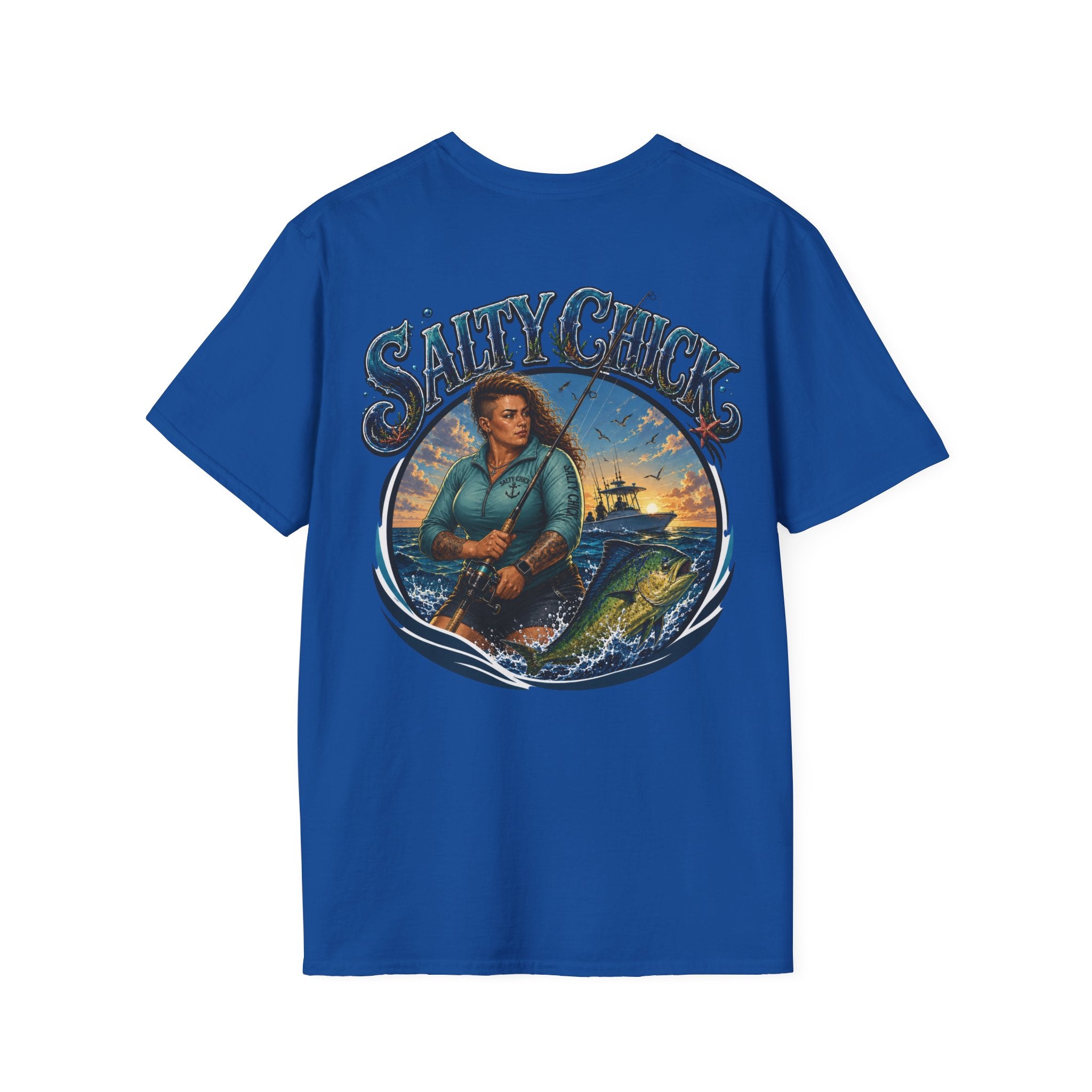 Salty Chick Saltwater Soul Cotton Tee – Fishing