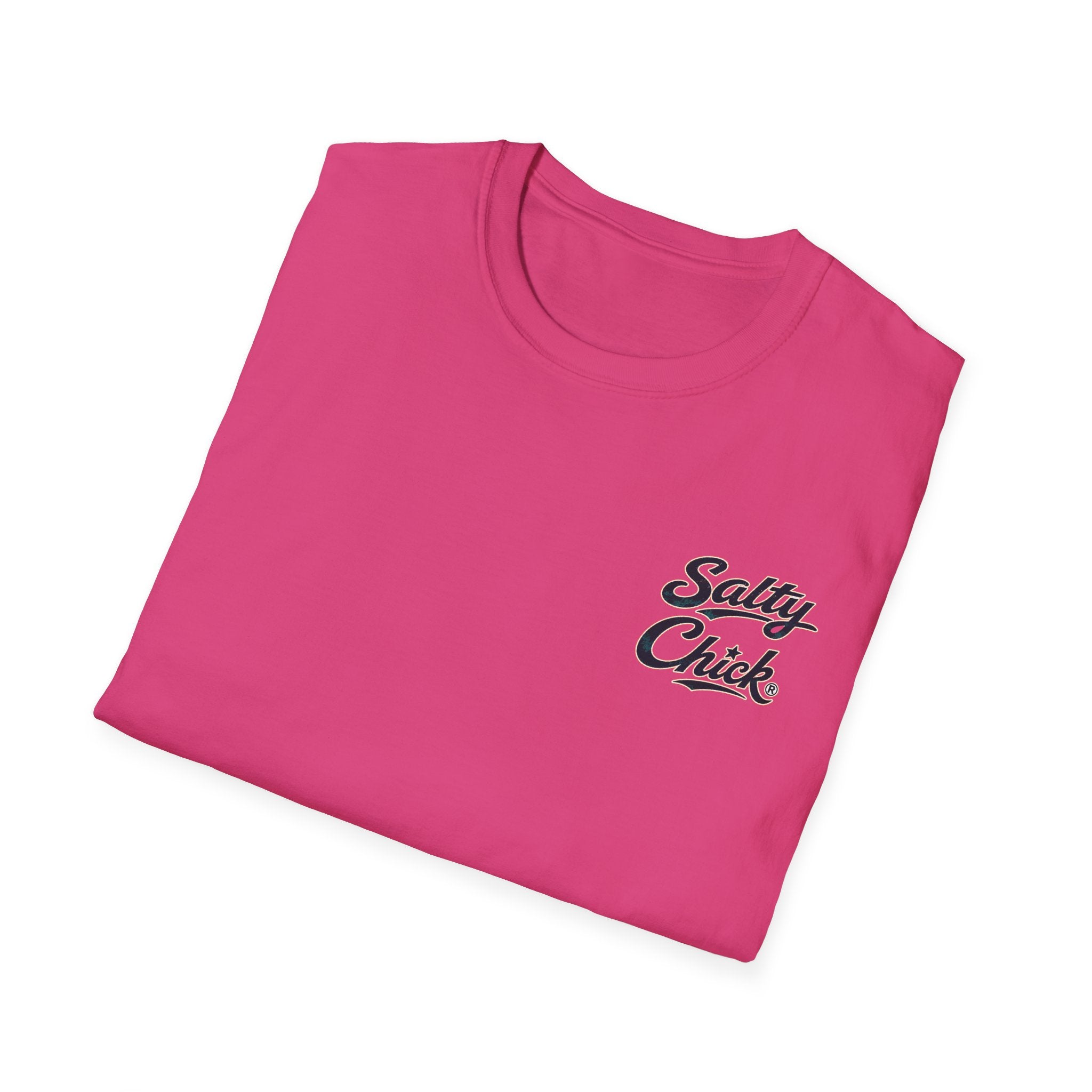 Salty Chick Beach Scene Cotton Tee – Coastal Life