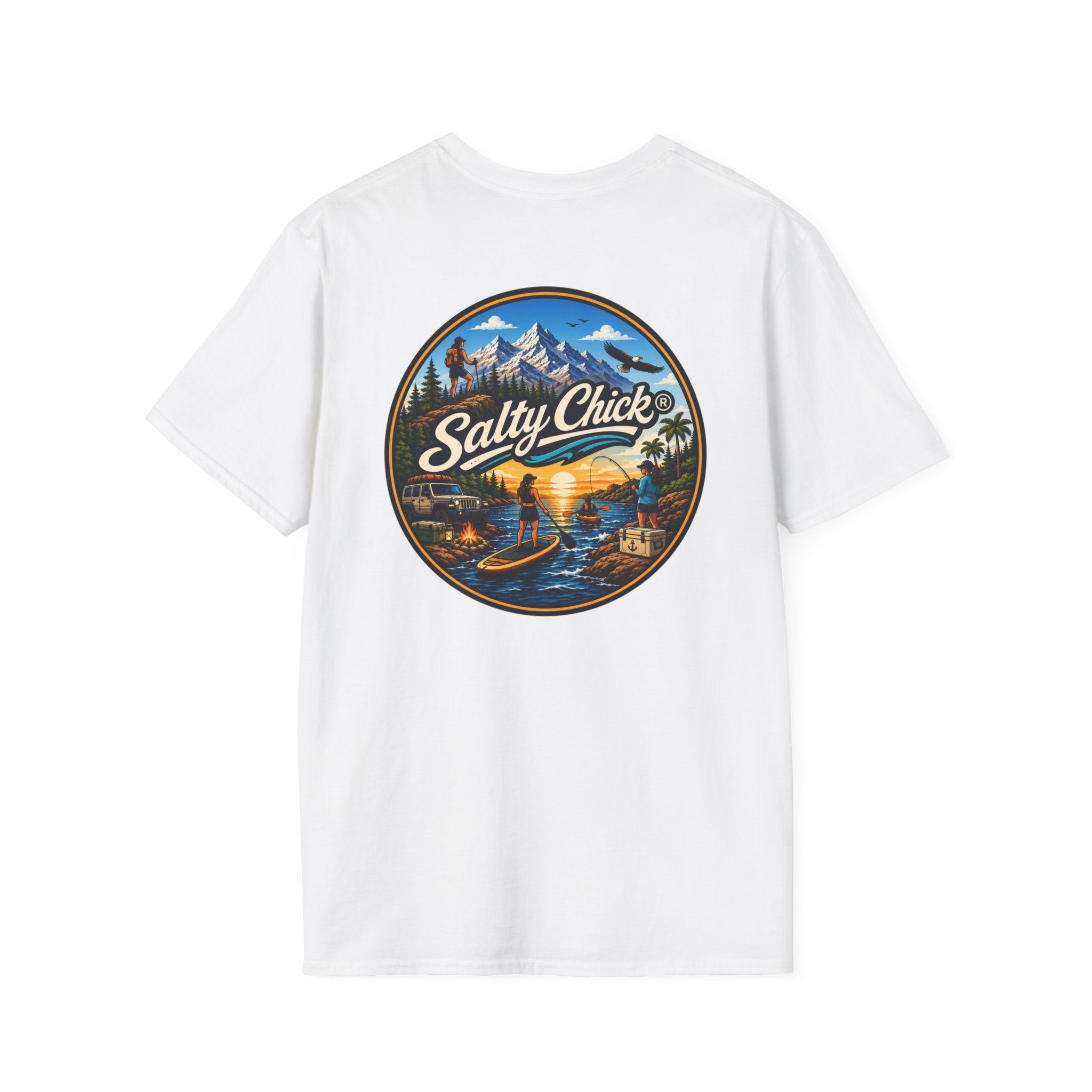 Salty Chick Universal Logo Cotton Tee – Coastal Life