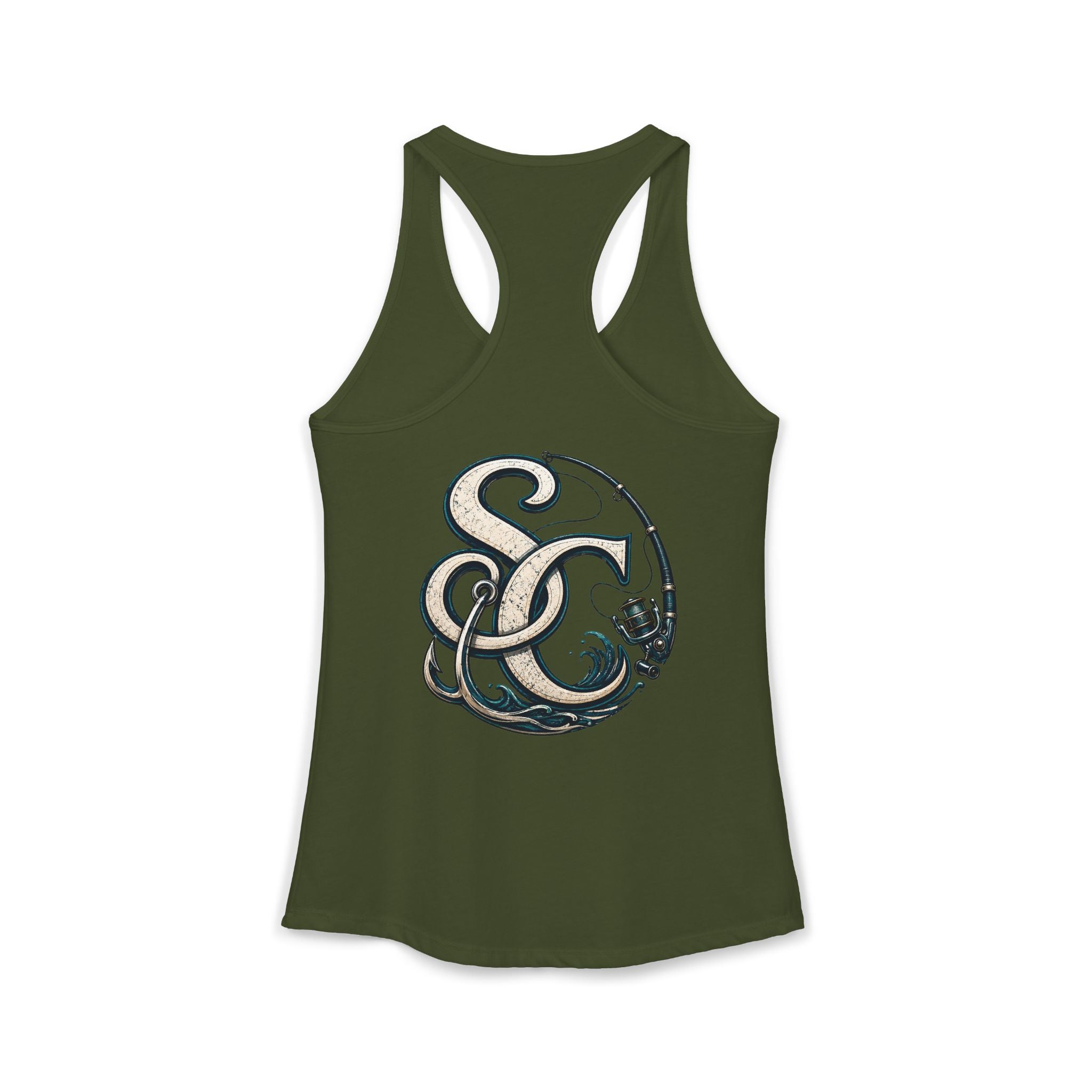 Performance Racerback Tank-SC fishing logo