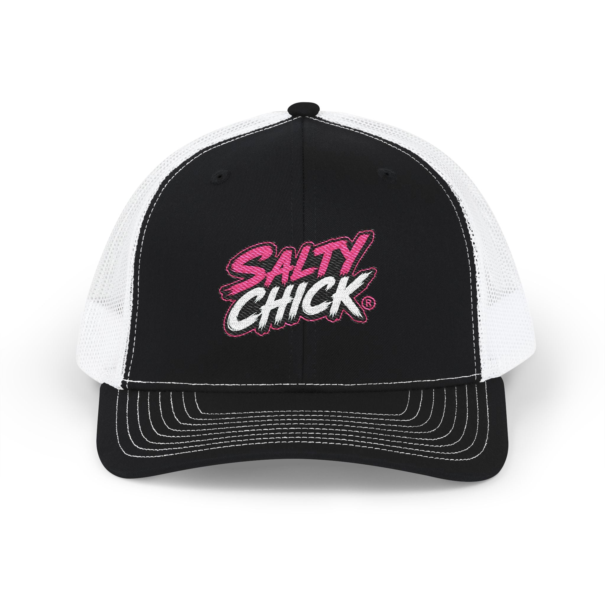Salty Chick Embroidered Trucker Snapback Hat
