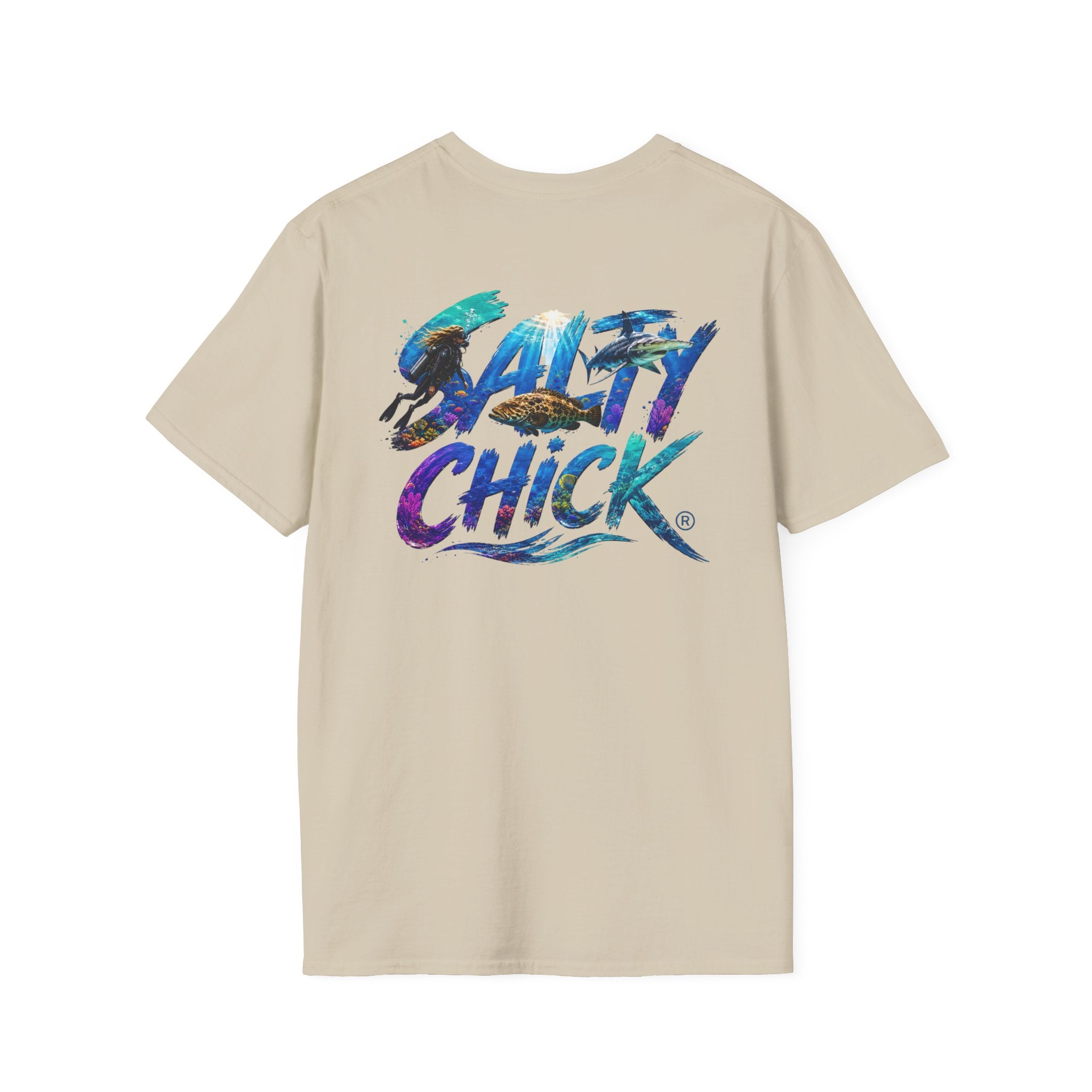 Salty Chick Diver Down Cotton Tee – Coastal Life