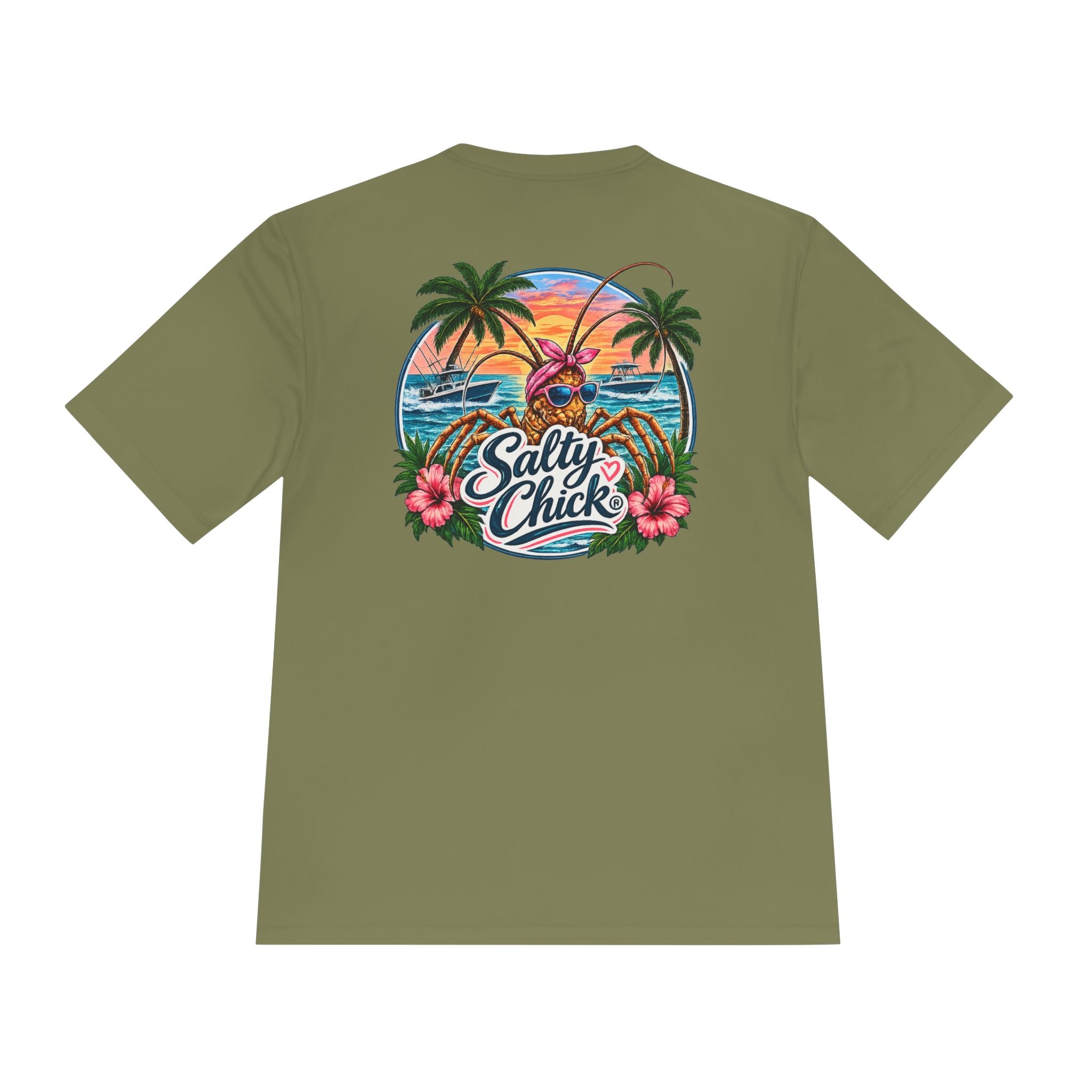 Salty Chick Lobster Haul Moisture Wicking Tee – Fishing