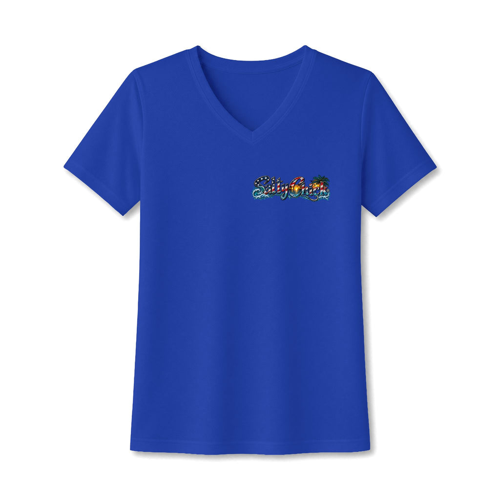 Women's PosiCharge RacerMesh Military Services V-Neck Tee