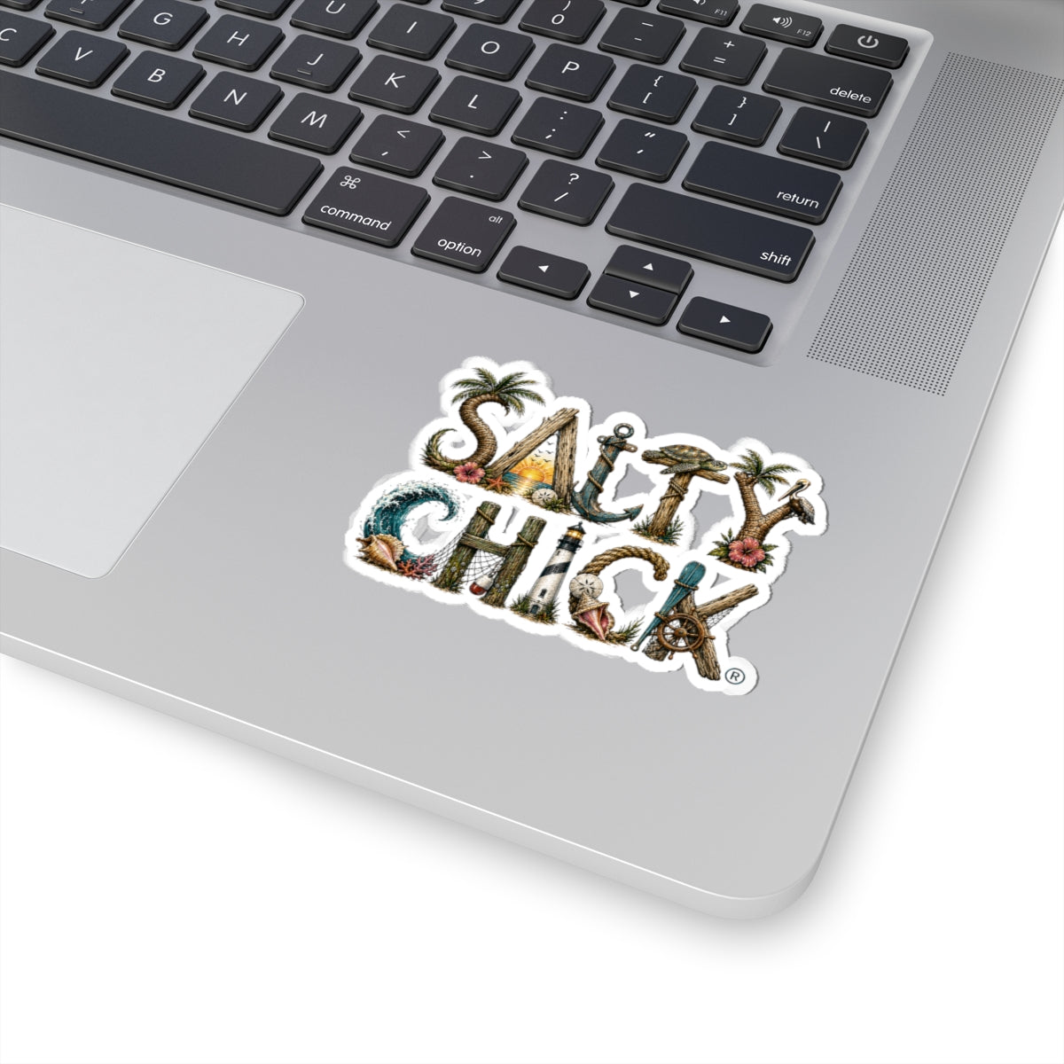 Salty Chick Unique Lettering Kiss-Cut Vinyl Sticker
