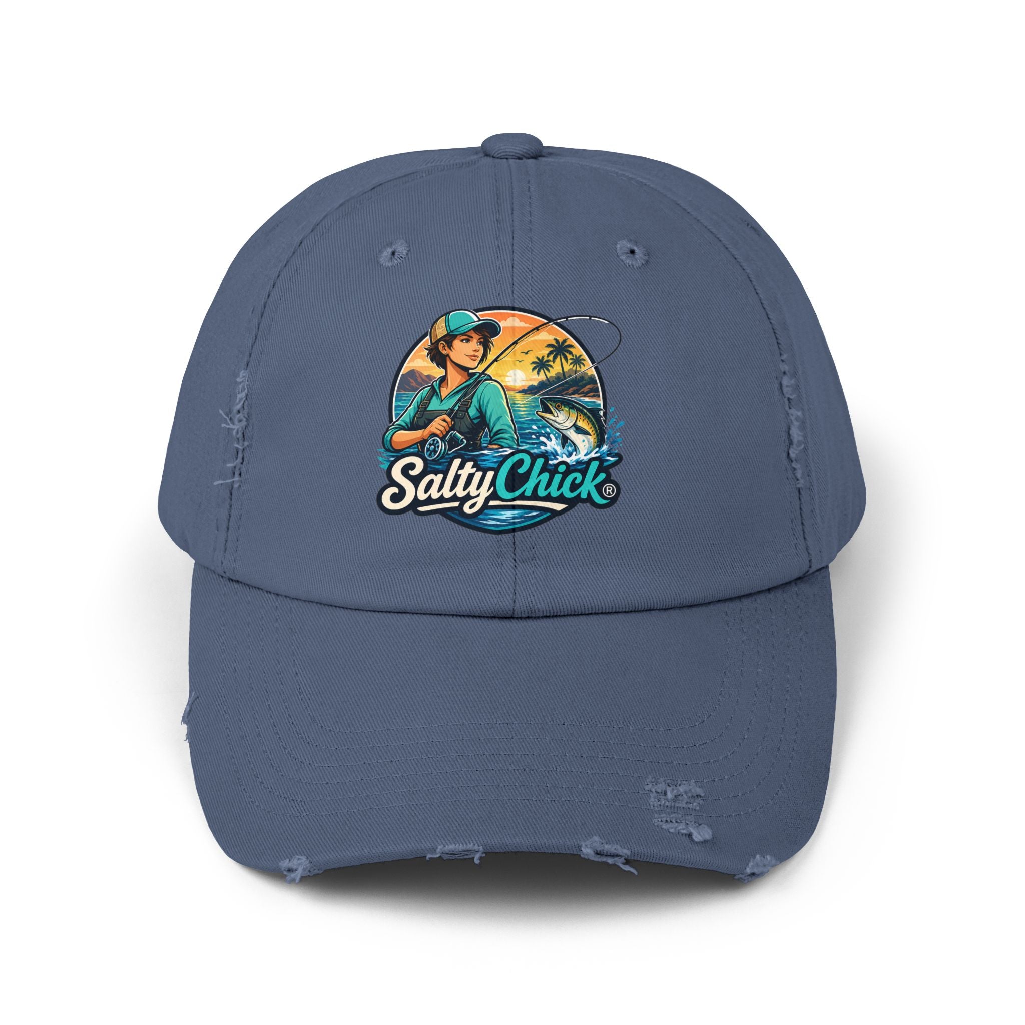 Salty Chick Coastal Wanderer Distressed Cap – Coastal Life