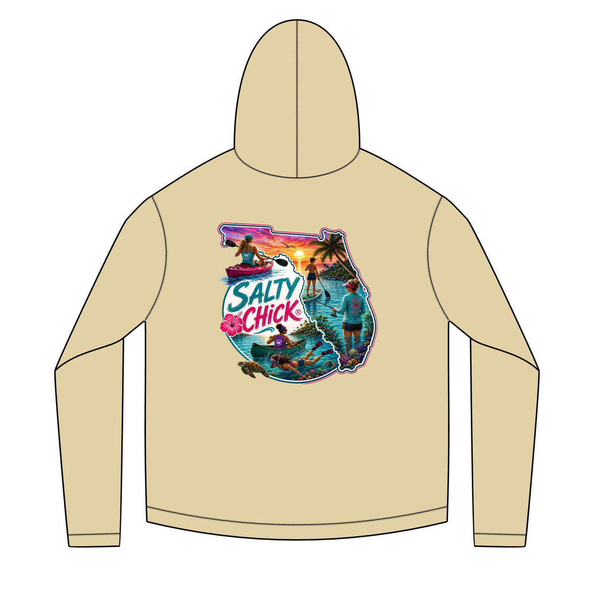 Diver Reef Hoodie — Scuba Ocean Graphic Pullover