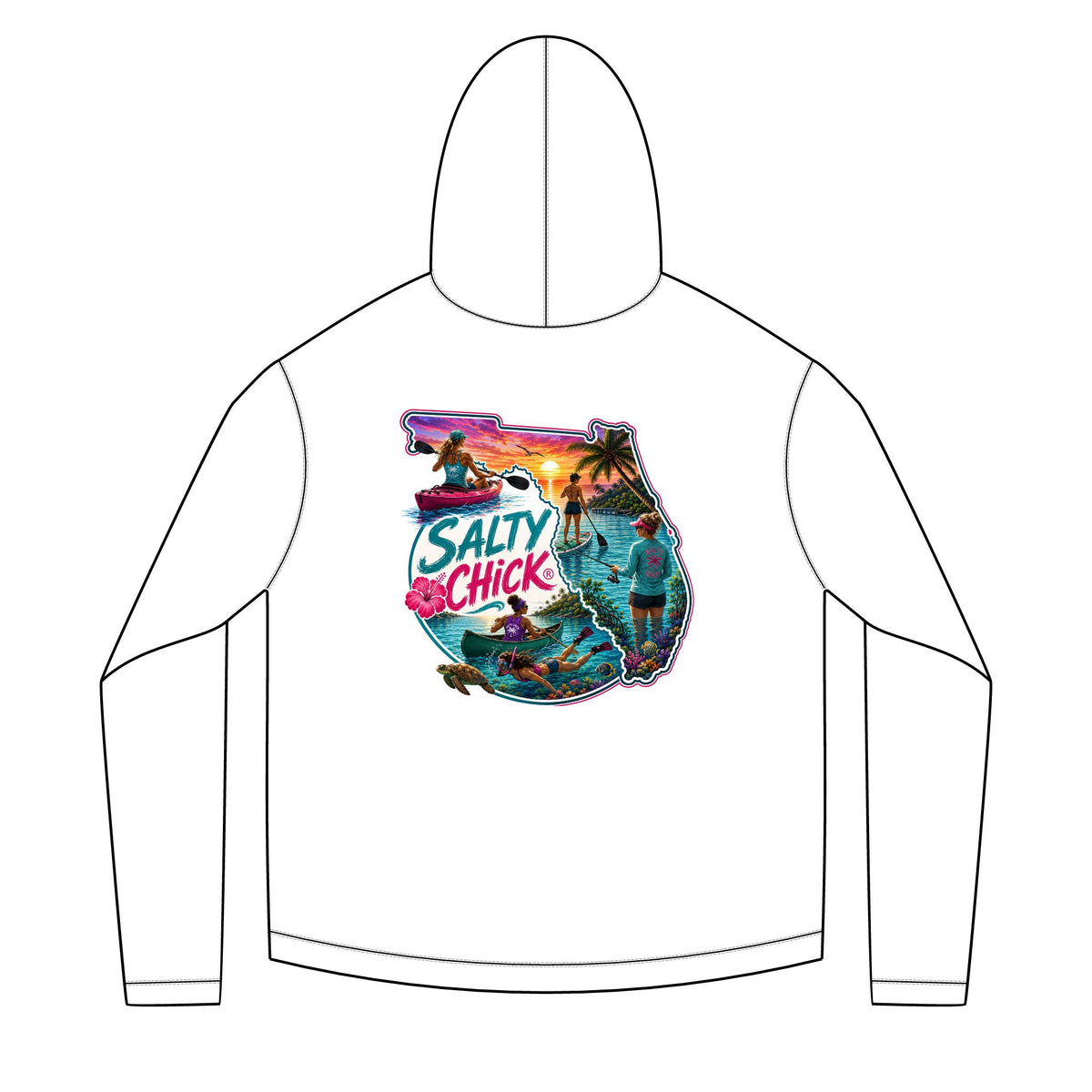 Diver Reef Hoodie — Scuba Ocean Graphic Pullover