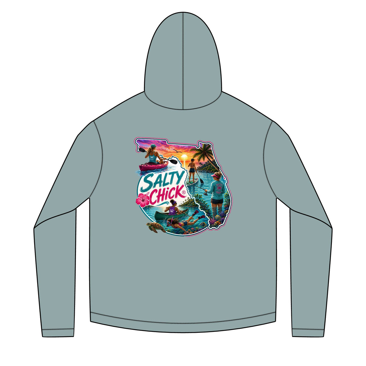 Diver Reef Hoodie — Scuba Ocean Graphic Pullover