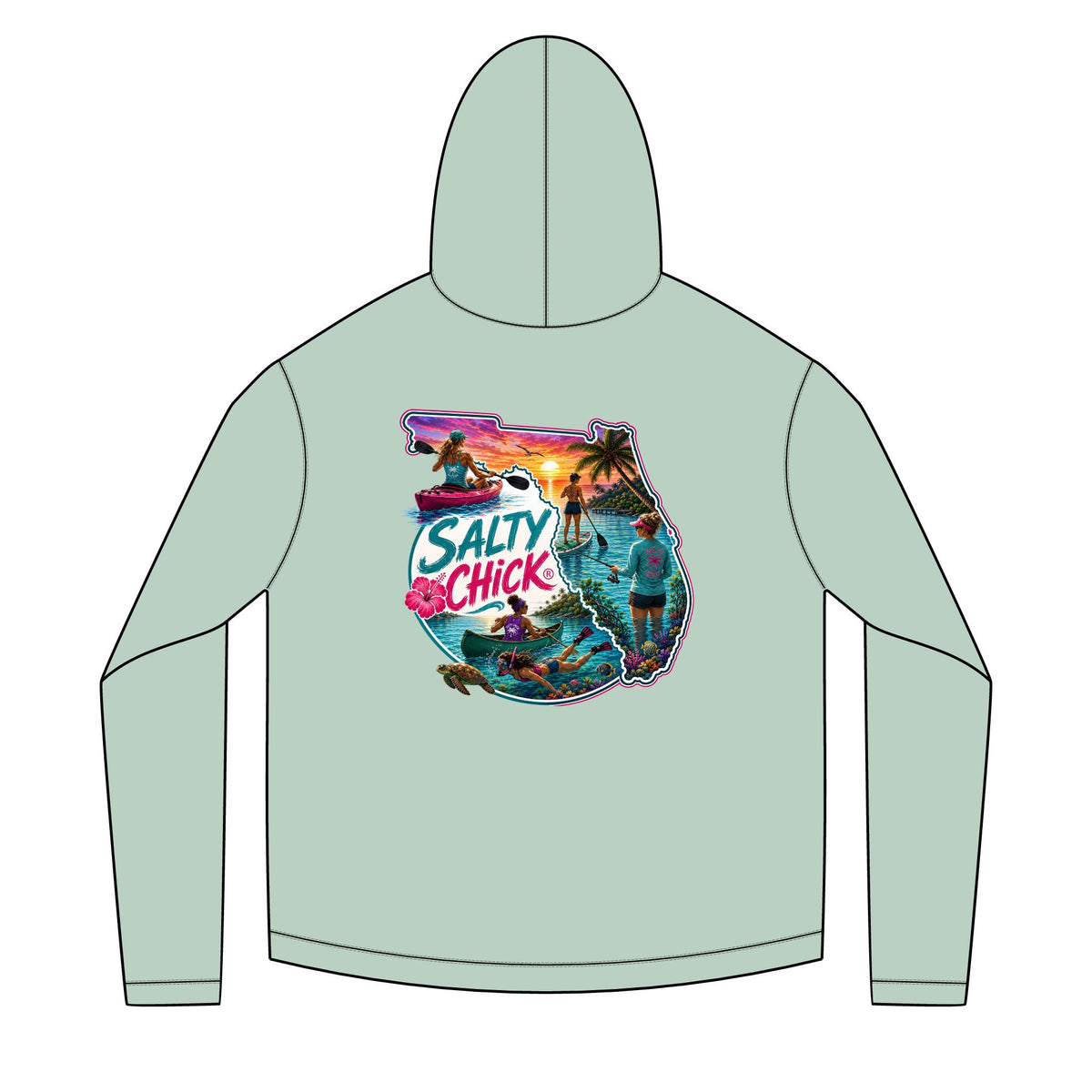 Diver Reef Hoodie — Scuba Ocean Graphic Pullover
