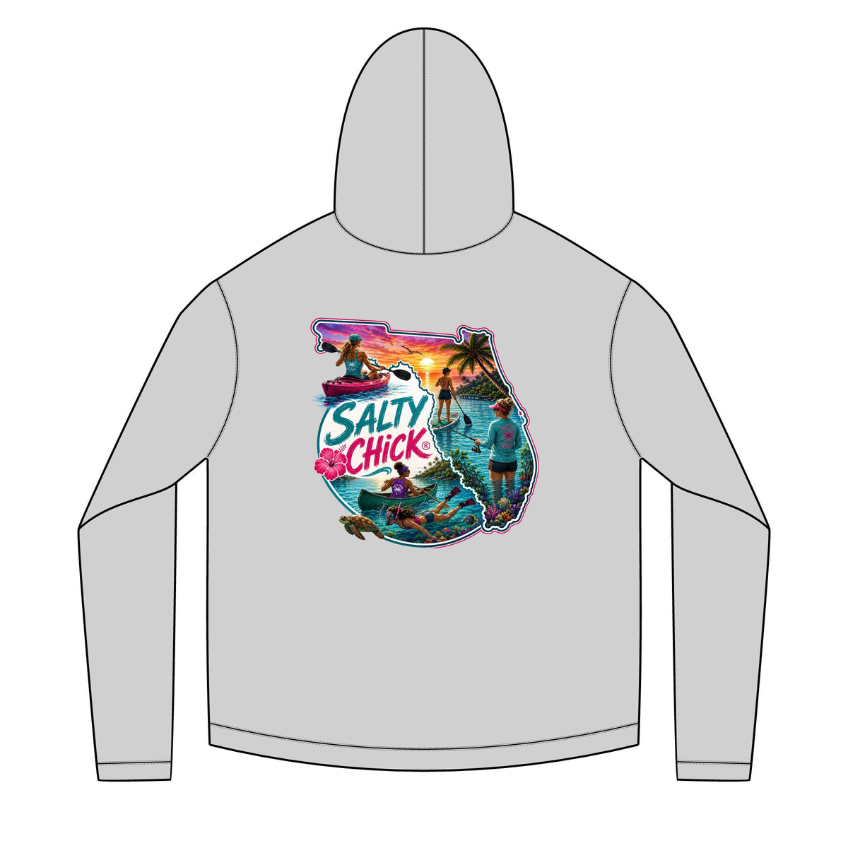 Diver Reef Hoodie — Scuba Ocean Graphic Pullover