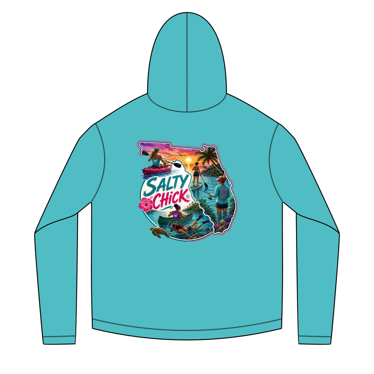 Diver Reef Hoodie — Scuba Ocean Graphic Pullover