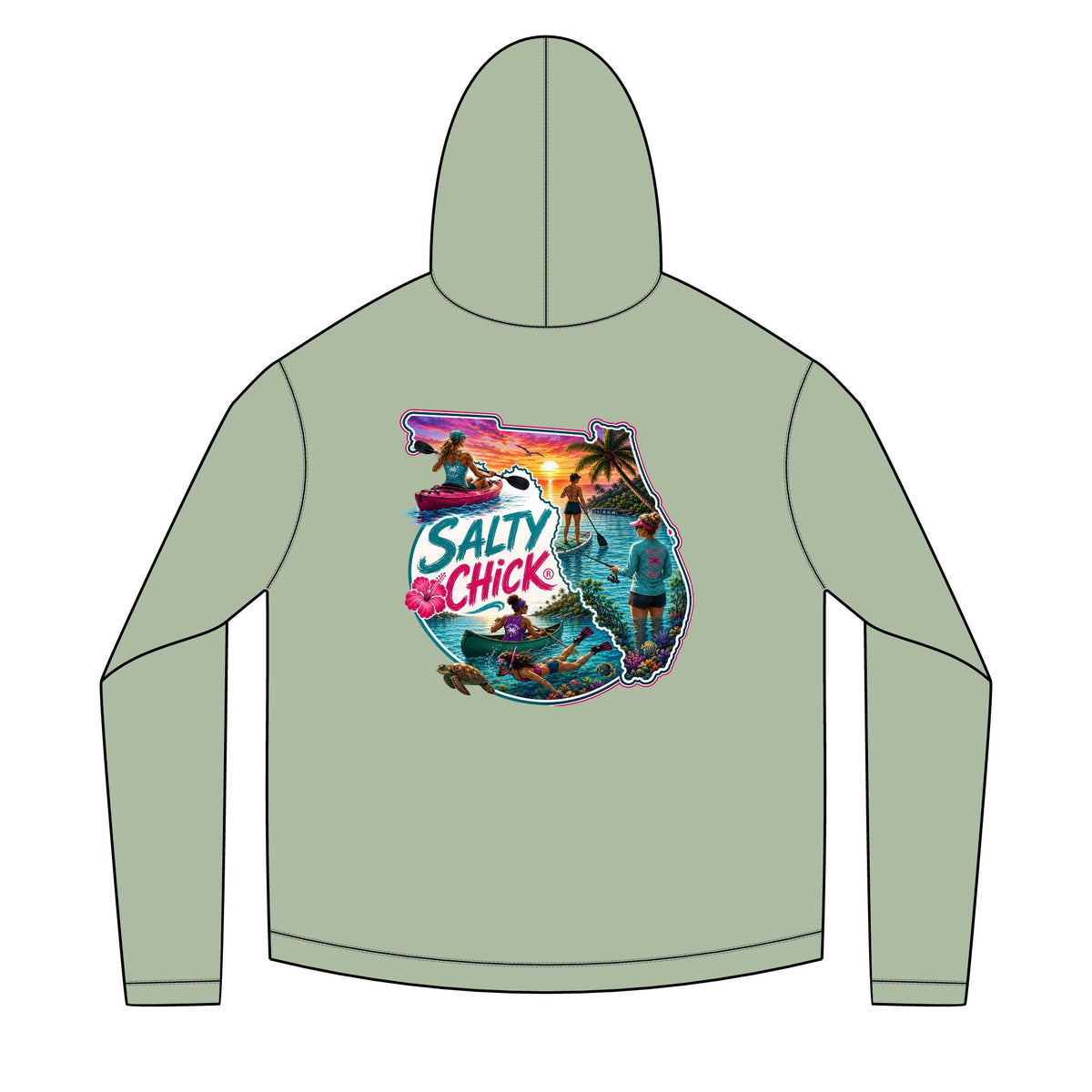 Diver Reef Hoodie — Scuba Ocean Graphic Pullover