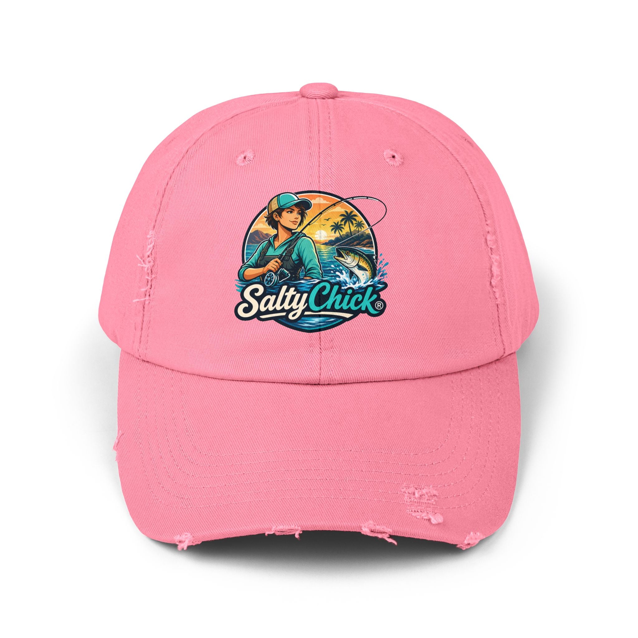 Salty Chick Coastal Wanderer Distressed Cap – Coastal Life