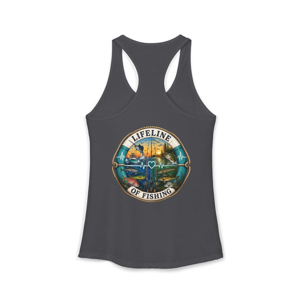Performance Racerback Tank-Lifeline of fishing