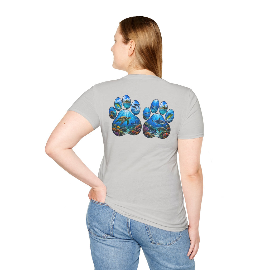 Salty Chick Dog Paws Cotton Tee – Coastal Life