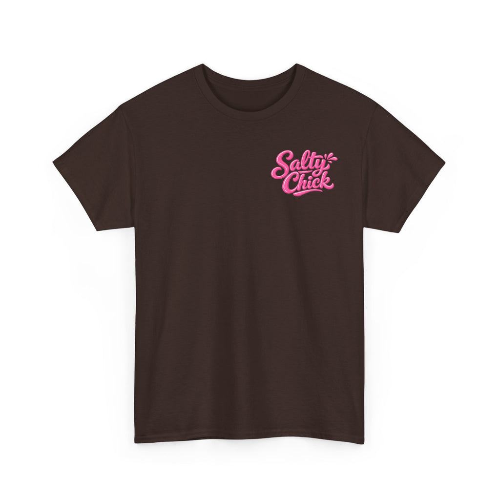 Salty Chick Hooked & Happy Heavy Cotton Tee – Fishing
