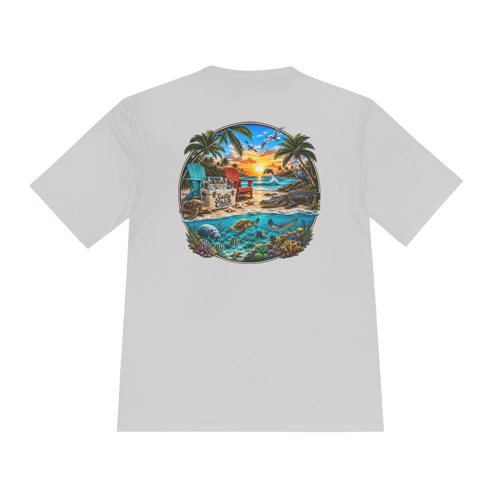 Salty Chick Sea Life Performance Tee – Coastal Life