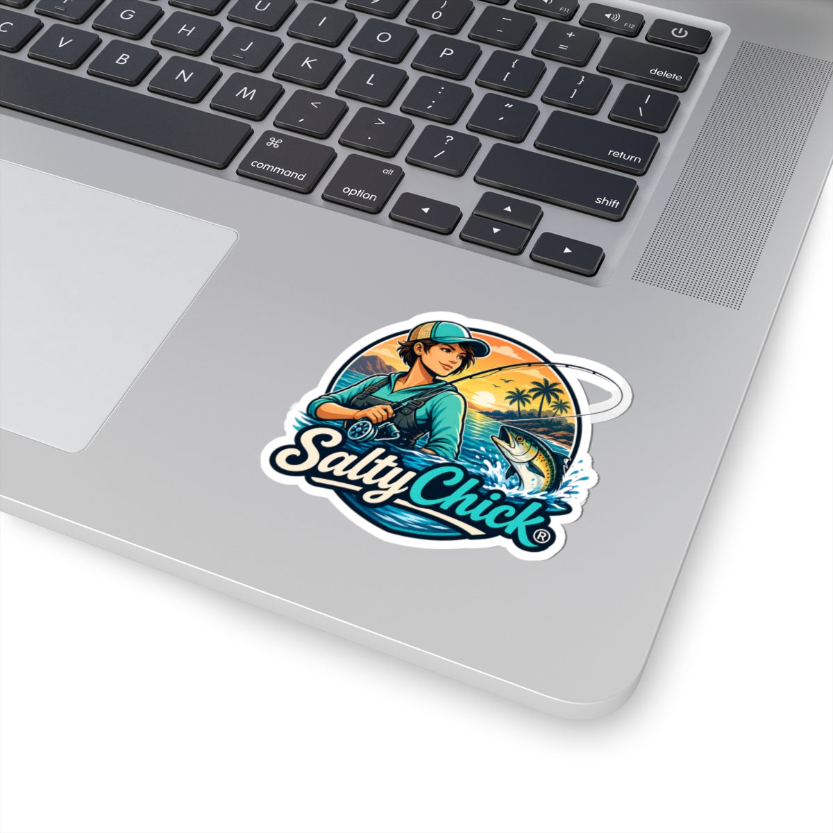 Salty Chick Mountain & Coast Kiss-Cut Vinyl Sticker – Coastal Life