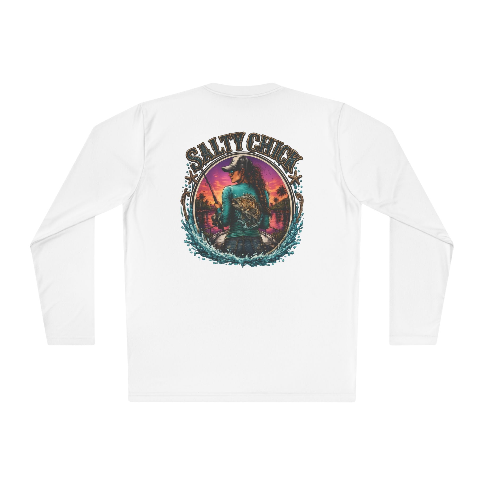 Salty Chick Cast & Reel Long Sleeve – Fishing