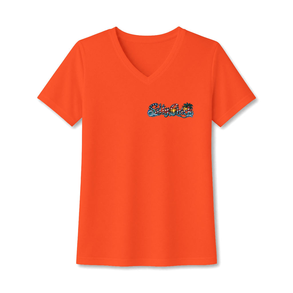 Women's PosiCharge RacerMesh Military Services V-Neck Tee