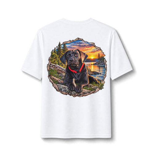 Choc Labrador Performance Tee