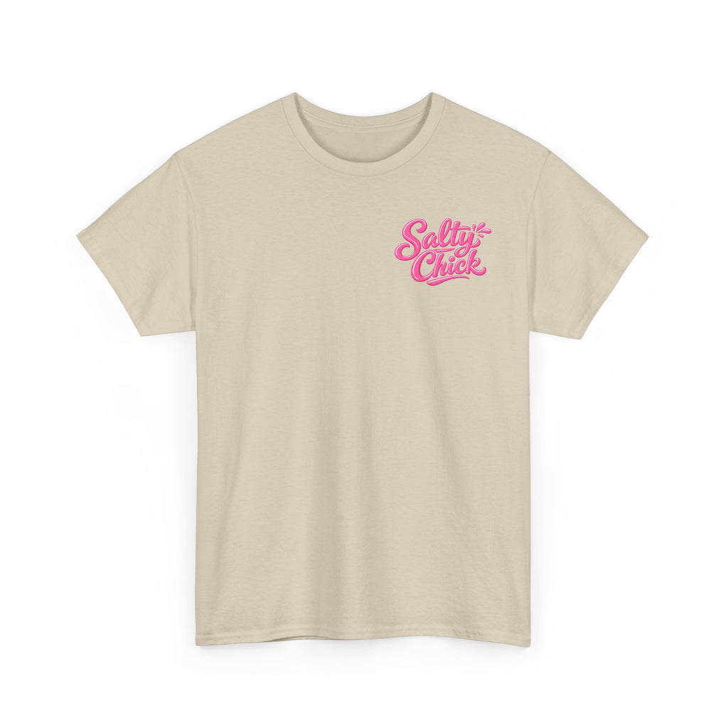 Salty Chick Hooked & Happy Heavy Cotton Tee – Fishing