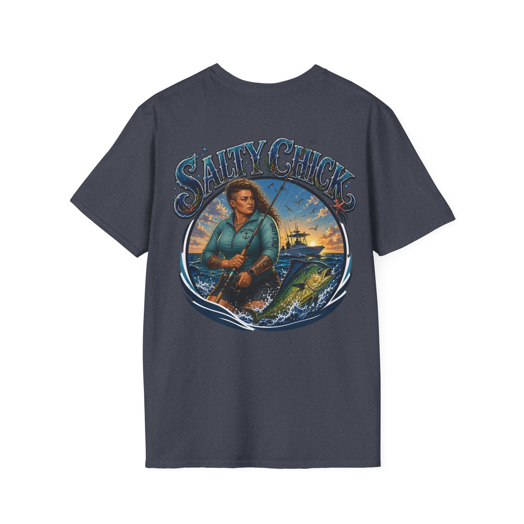 Salty Chick Saltwater Soul Cotton Tee – Fishing